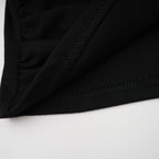 Anaïs Open-Front Gathered Top V-Neck Long Sleeve Boned Design Detail Black