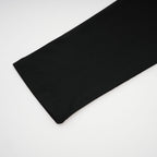 Anaïs Open-Front Gathered Top V-Neck Long Sleeve Boned Design Detail Black