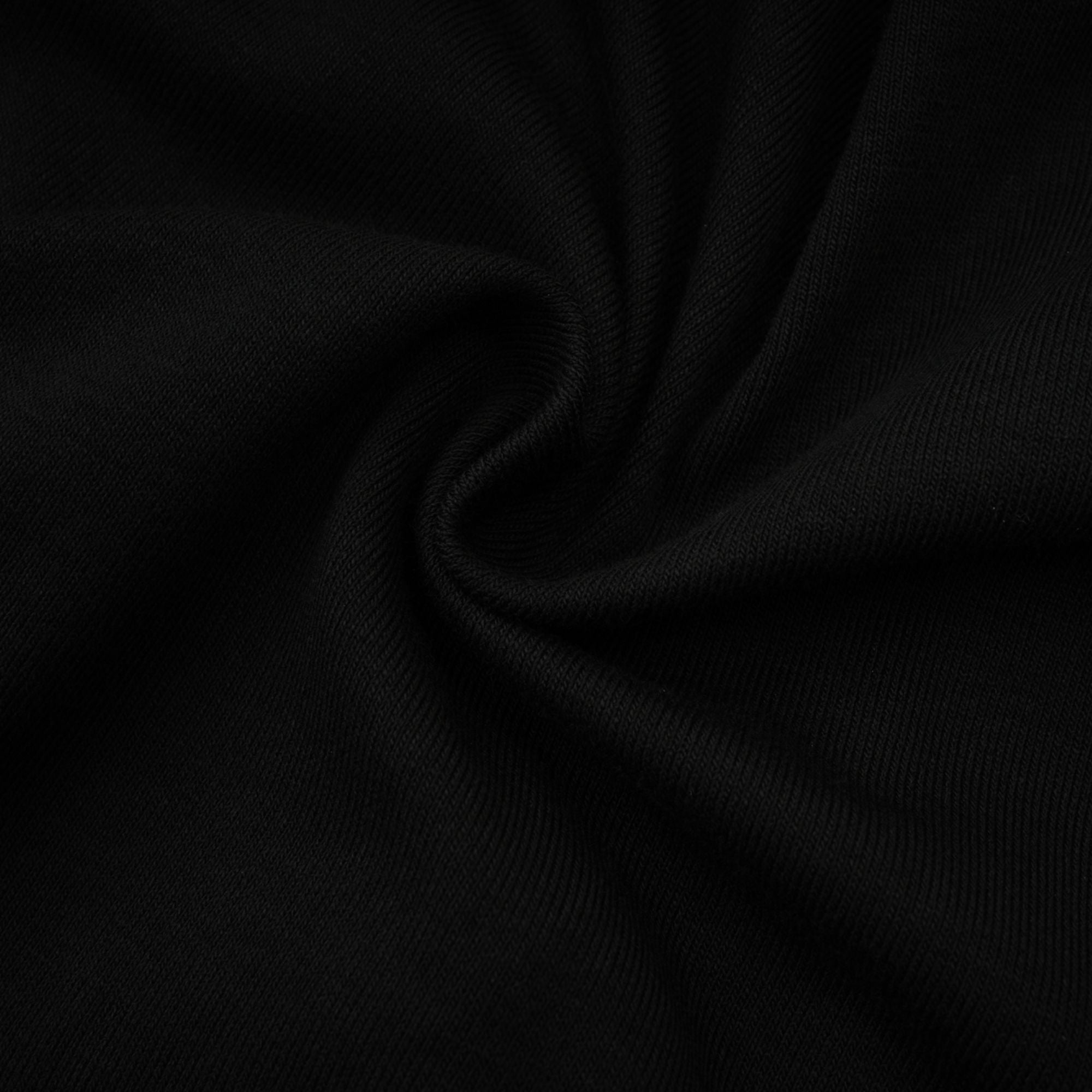 Anaïs Open-Front Gathered Top V-Neck Long Sleeve Boned Design Detail Black