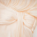 Eugénie Fully Pleated Ruffled Mini Dress Long Sleeve Neutral
