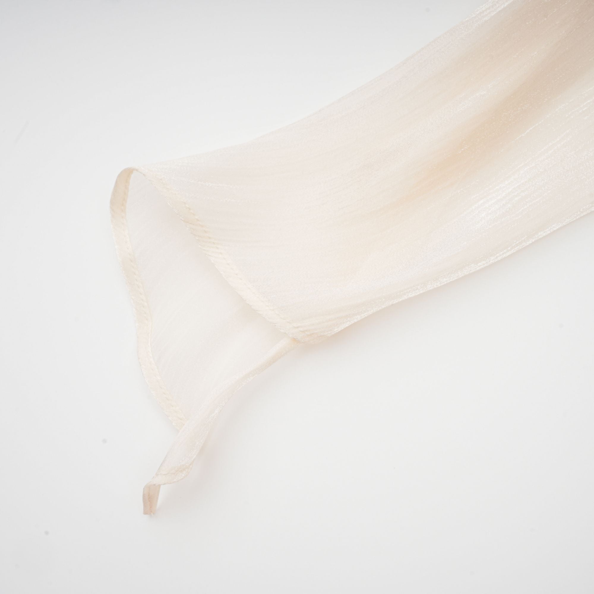 Eugénie Fully Pleated Ruffled Mini Dress Long Sleeve Neutral