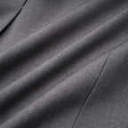 Thérèse Belted Waist Blazer Long Sleeve Buttoned Cuffs Detail Grey