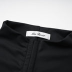 Andrea Keyhole Maxi Dress Cap Sleeve High Slit Detail Black