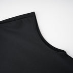 Andrea Keyhole Maxi Dress Cap Sleeve High Slit Detail Black