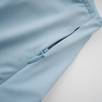 Catherine Asymmetrical Pleated Maxi Dress Sleeveless Mesh Shawl Baby Blue