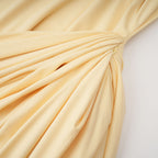 Fenella Asymmetrical Draped Cape & Dress Matching Set Sleeveless Maxi Yellow