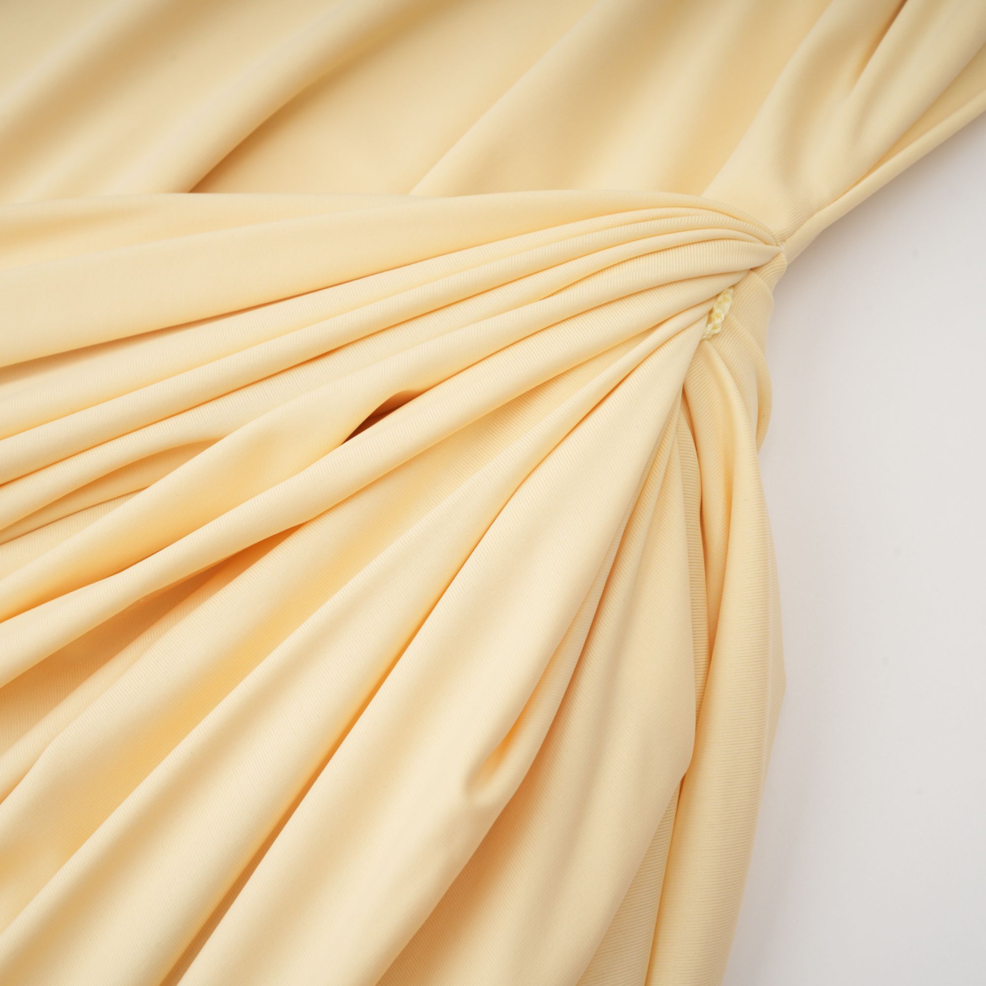 Fenella Asymmetrical Draped Cape & Dress Matching Set Sleeveless Maxi Yellow