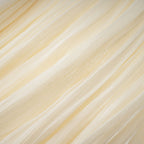 Cyrielle Pleated Mini Dress Round Neck Asymmetrical Ribbon Design Detail Neutrals