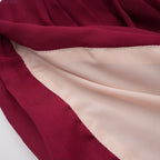 Théa Asymmetrical Ruched Mini Dress Mock Neck Long Sleeve Detail Burgundy