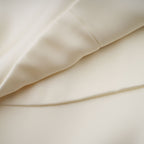 Lyna White Satin Ruffled Mini Dress Sleeveless Shawl Panel Detail