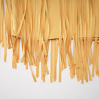 Cayetana Fringed Maxi Dress Sleeveless Detachable Shawl Detail Yellow