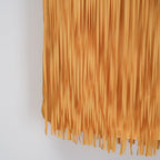Cayetana Fringed Maxi Dress Sleeveless Detachable Shawl Detail Yellow