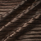 Marise Draped Satin Maxi Dress Off-Shoulder Lace-Up Detail Brown
