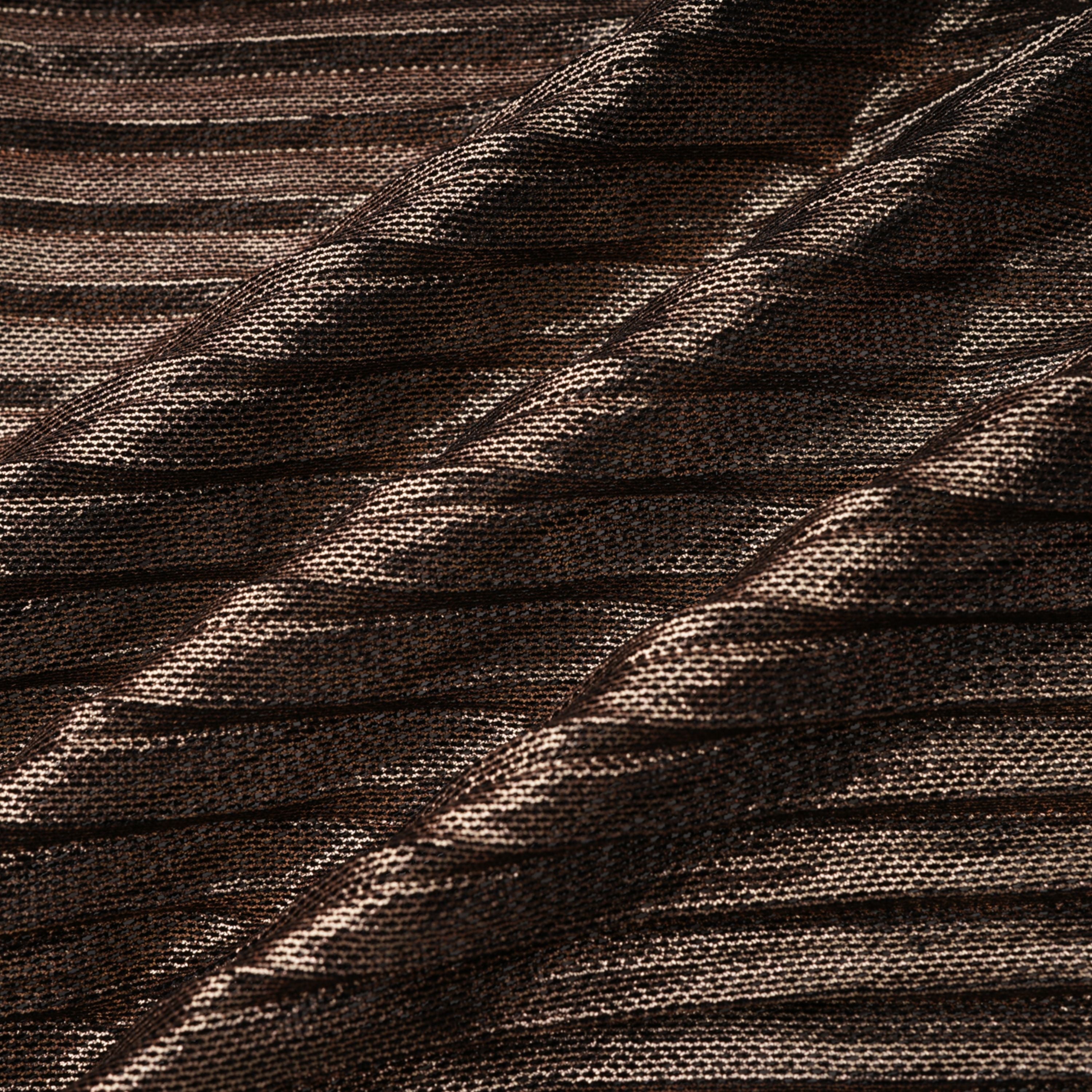 Marise Draped Satin Maxi Dress Off-Shoulder Lace-Up Detail Brown