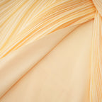Meissa Asymmetrical Ruched Maxi Dress Sleeveless Ribbon Design Detail Yellow