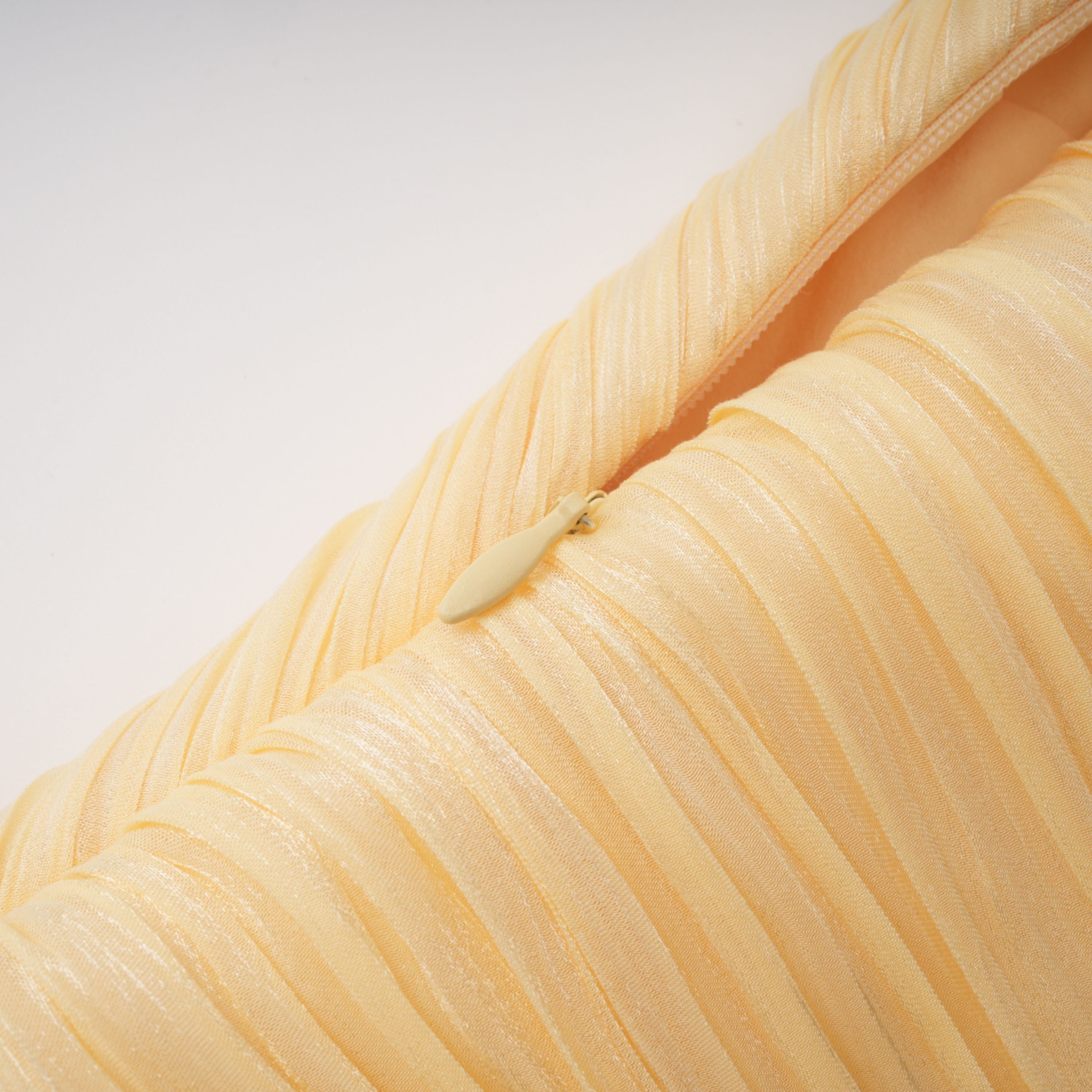 Meissa Asymmetrical Ruched Maxi Dress Sleeveless Ribbon Design Detail Yellow