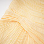 Meissa Asymmetrical Ruched Maxi Dress Sleeveless Ribbon Design Detail Yellow