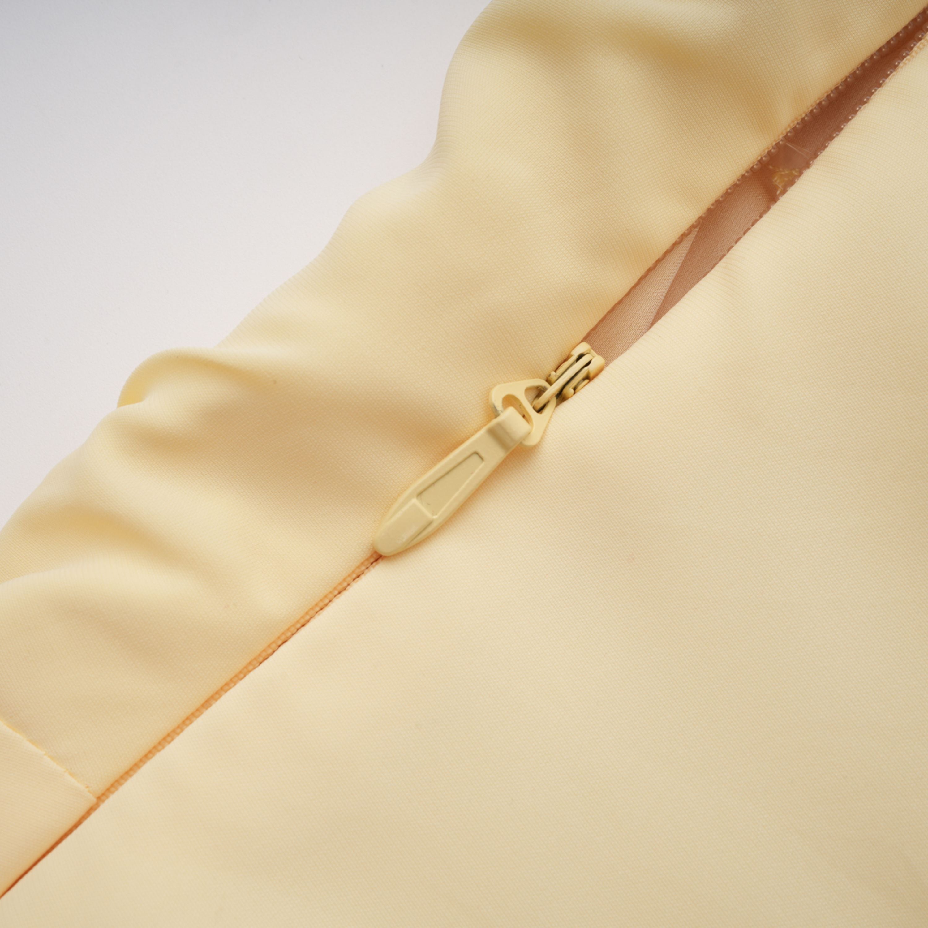 Safiya Ruched Maxi Dress Cross Front Off-Shoulder Strapless Slit Detail Yellow
